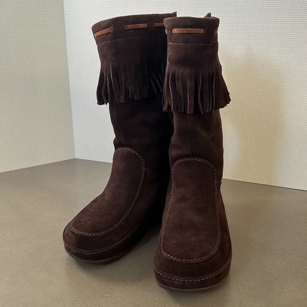 FIT FLOP MUKLUK Superfringe Suede Boot